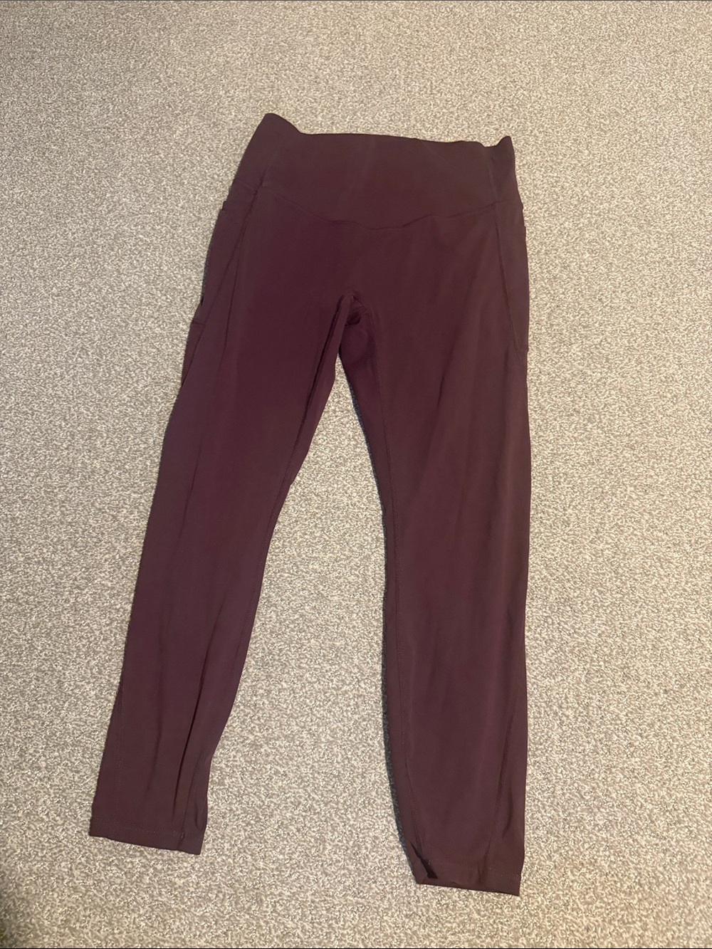 HALARA High-Waist Leggings in Deep Burgundy
